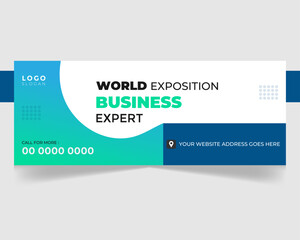 Obraz premium Facebook business marketing cover design sale banner promotion template 