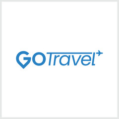 Go travel logo vector Letter G Air Travel,Travel Logo Icon, Vector Design. Summer travel logo icon vector template, Travel agency vector logo template.