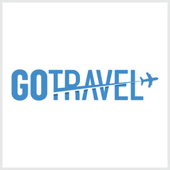 Go travel logo vector Letter G Air Travel,Travel Logo Icon, Vector Design. Summer travel logo icon vector template, Travel agency vector logo template.