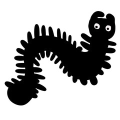 painted black centipederk