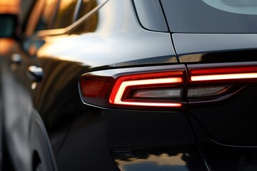Plakat Taillights of a new modern car, closeup