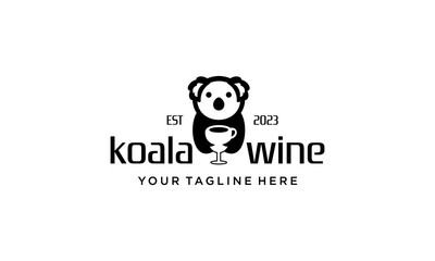 koala wine logo idea