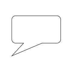 Fototapeta premium Speech bubble icon vector