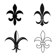 fleur de lis icon vector © Ida