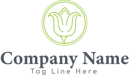 floral logo design , plants  logo , flower logo , boho logos , line art logo