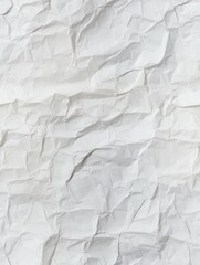 Seamless pattern, White crumpled paper texture background. Close up of crumpled paper. created with generative AI technology.