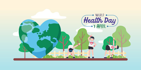 World Health day concept. Healthcare, health protection on global international event
