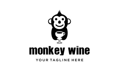 monkey wine logo idea
