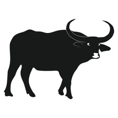 buffalo icon vector