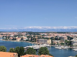 Fototapeta na wymiar Incredible sea view from Zadar, Croatia