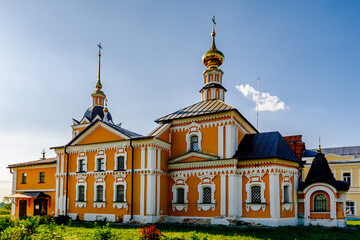 Suzdal, Vladimir Oblast, Russia - 4 July 2023: Holy Cross Church.