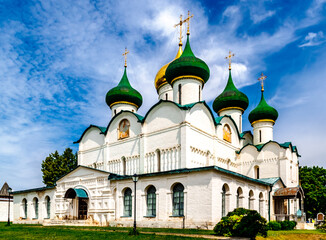 Transfiguration Cathedral of Spaso-Evfimiev (Saint Euthymius) Monastery in Suzdal, a well preserved old Russian town-museum.