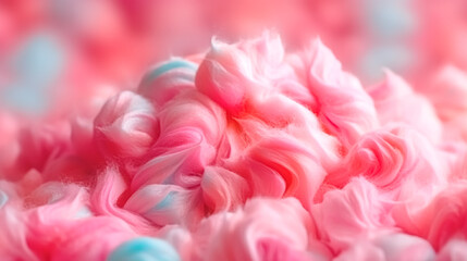 Fototapeta premium Abstract fluffy soft color sweet candyfloss texture, generative AI.