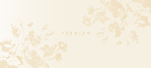 Delicate pink stylish floral background with leaf and flowers silhouettes. Angular design. Spring and summer cover, basic template for invitation, luxury brochure.