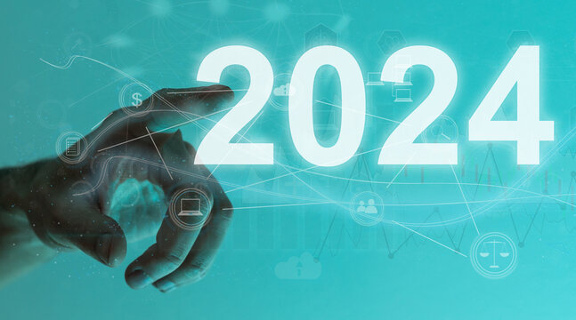 Creative design concept for the new year festival 2024