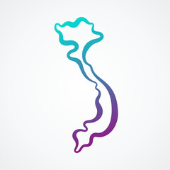 Vietnam - Outline Map