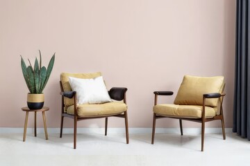 modern living room interior with sofa