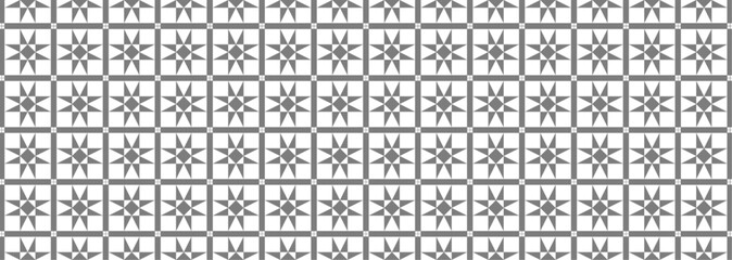 Historic Decorative All Over pattern. Vintage tilework and textiles grey Geometric Design. Abstract art.