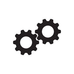 Gear logo vector illustration abstract design