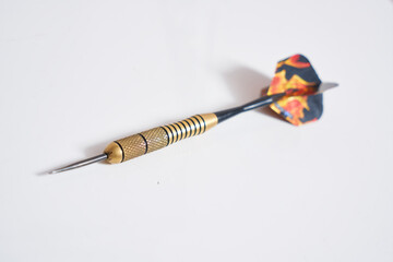 Professional dart game. Arrows and dart table. Pub games.