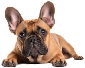 French bulldog with transparent background