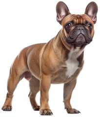 Obraz premium French bulldog with transparent background