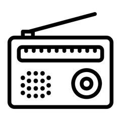 radio line icon