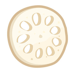 レンコンのイラスト