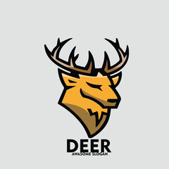 Design logo mascot icon character deer