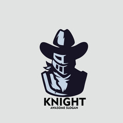 Design logo mascot icon character knight