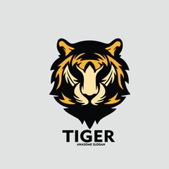 Design logo mascot icon character tiger