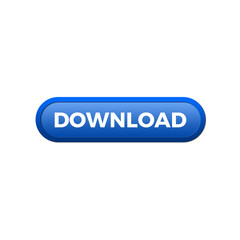 Download button for web or app cyberspace information storage button internet file browsing 3d icon