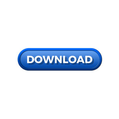 Download button for web or app cyberspace information storage button internet file browsing 3d icon