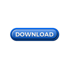Download button for web or app cyberspace information storage button internet file browsing 3d icon