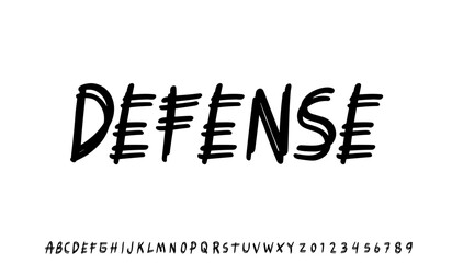 creative font design,vector, alphabet ,and number