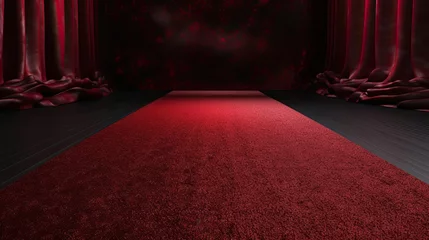 Foto op Plexiglas red carpet background with space for text or product © javier