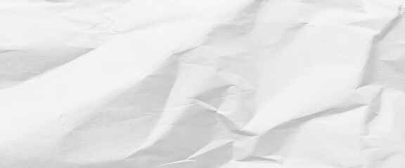 Crumpled white paper sheet texture, recycled crumpled white paper texture or paper background for design with copy space for text , Vector white paper texture.
