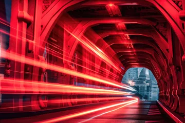 Foto op Plexiglas London's Red Bus on Westminster Bridge © AIproduction