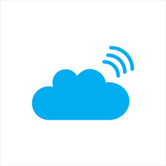 cloud with information icon vector illustration symbol