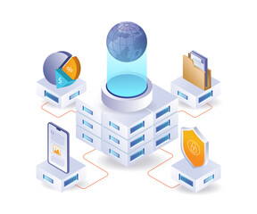 Central cloud server network