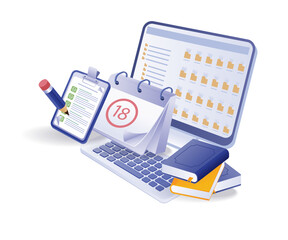 Computer online study folder