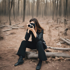 person with camera,Generative AI