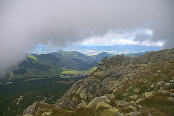 Slovakian Tatra mountains near Chopok peak