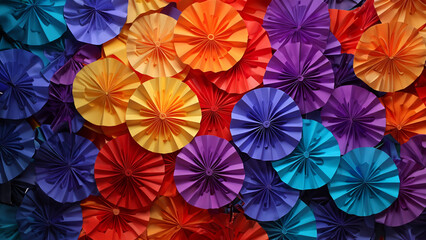 Fototapeta na wymiar Abstrakter Hintergrund Motiv für Drucksachen und Webdesign in bunten fraktalen Mosaik Farben, ai generativ