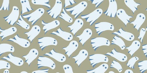 vector ghost illustration without connecting eps 10
