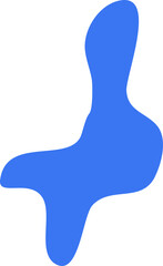 Abstract Playful Smooth Shape Vector Design Element