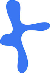 Abstract Playful Smooth Shape Vector Design Element