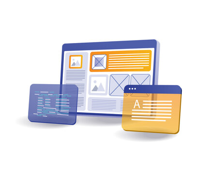 Web design with layout programming language