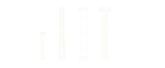 Vector sketch of Greek roman classic home accessories architectural design illustration design