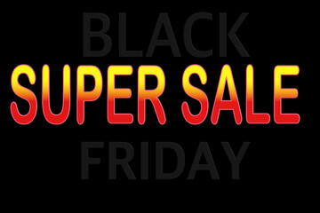 Black Friday background, super sale
